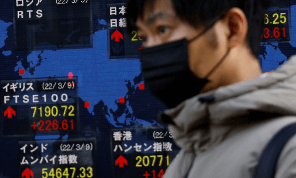 Asian Stocks Slide As Wall St Tips Into Bear Market!